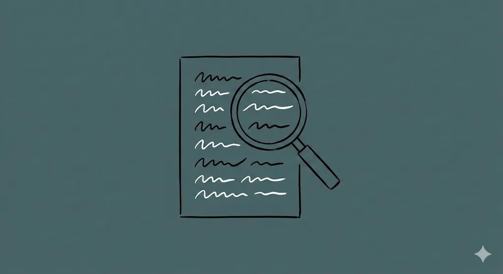Blog post opening paragraph with text about AI text detection mechanisms and LLM-generated homework, displayed in a plain text editor or document view