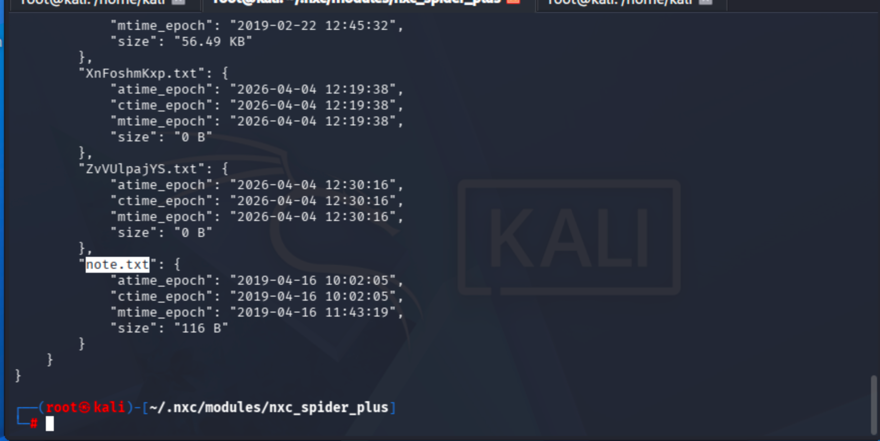 Contents of a backup file found on the Bastion SMB share