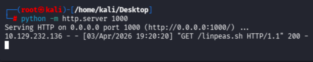 SSH session established on Valentine for further enumeration