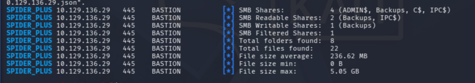 SMB command listing VHD backup files without full download