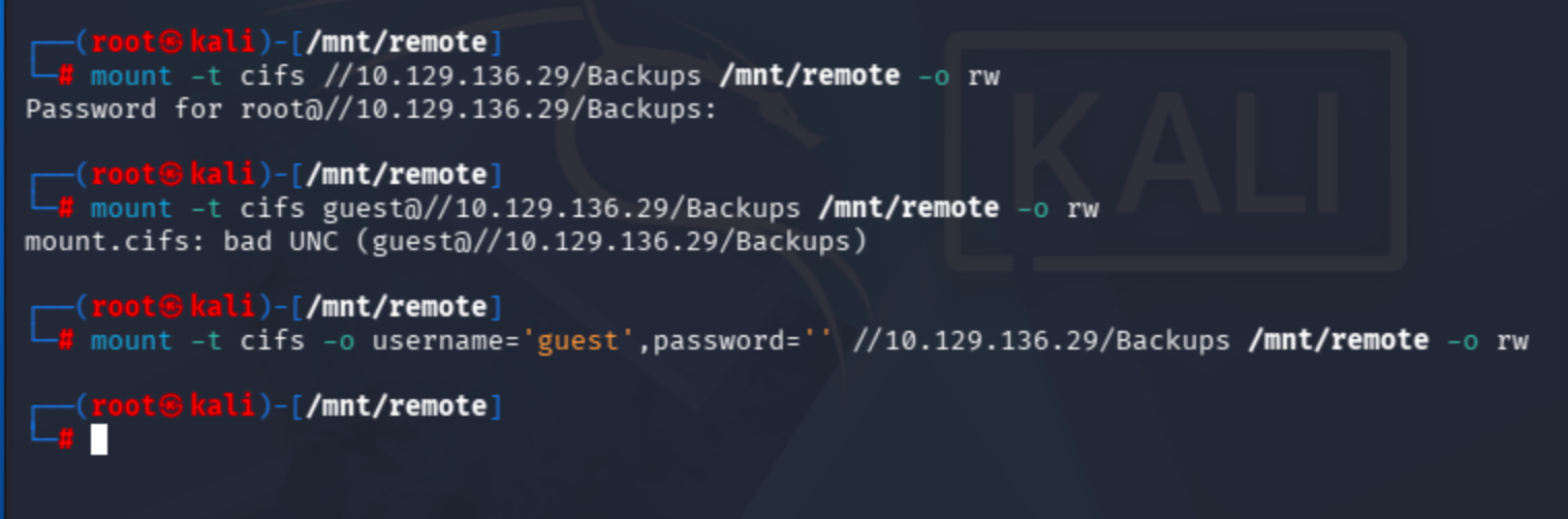 Successfully mounted VHD backup showing the Windows filesystem