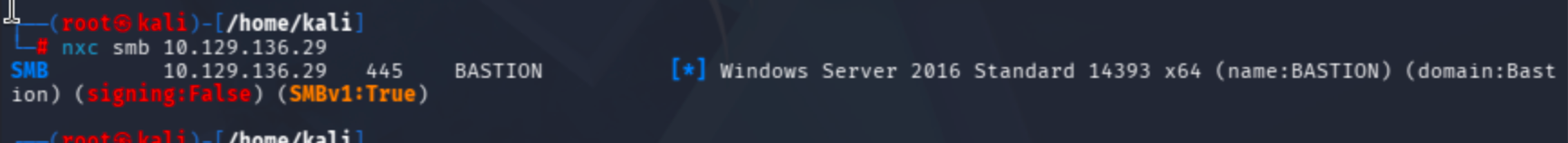 SMB client default usage help output