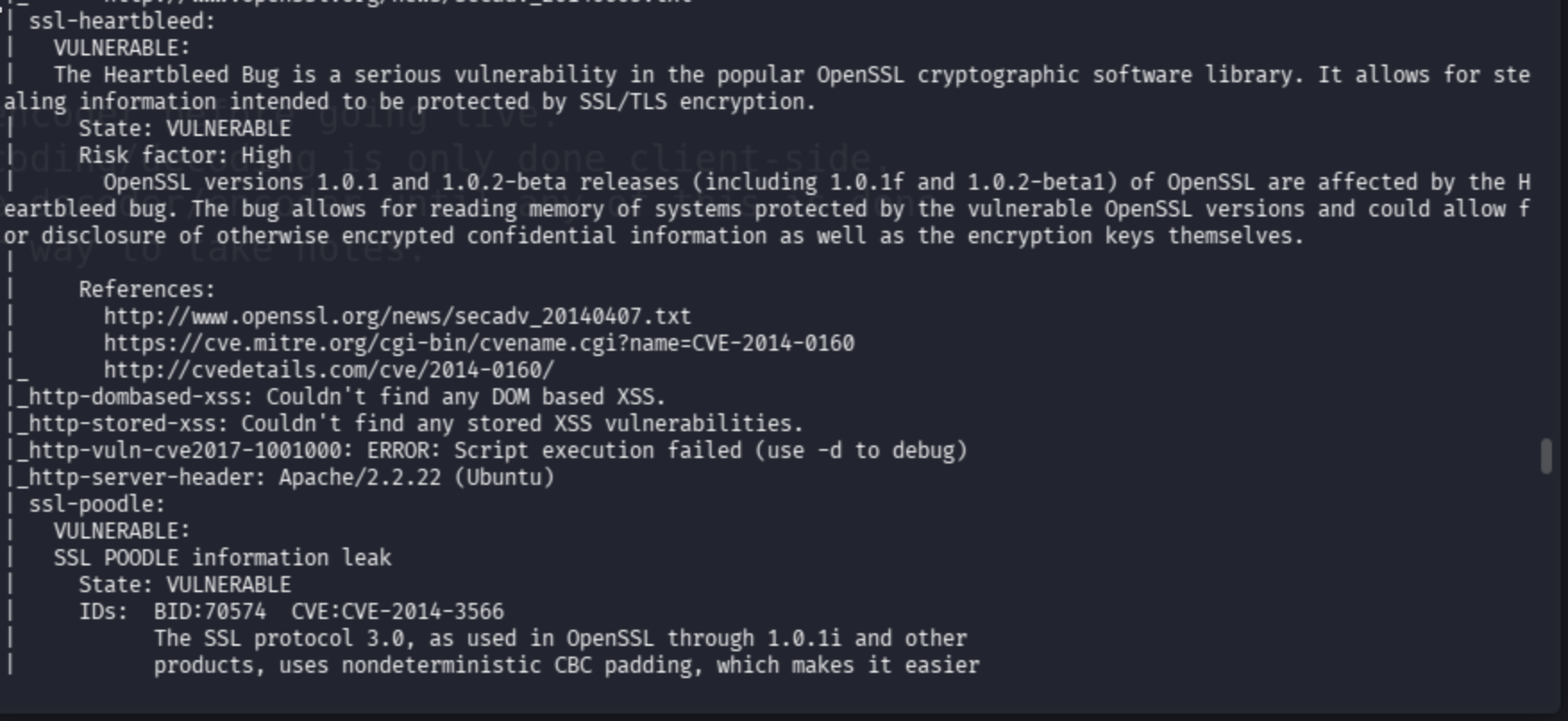 Suspicious file contents found during Valentine enumeration