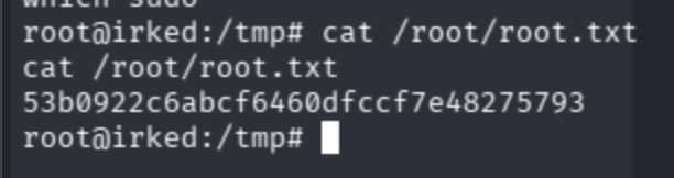 Root flag captured: cat /root/root.txt displaying the root hash