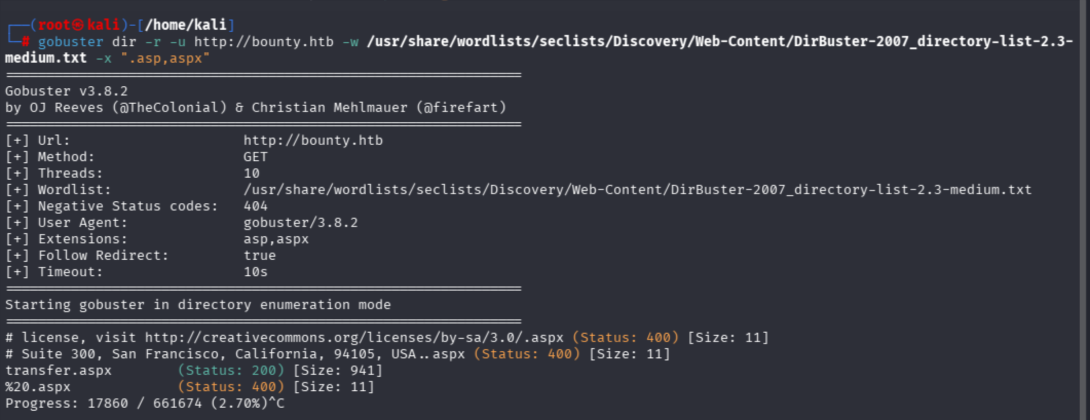 Additional open endpoint discovered during Bounty enumeration