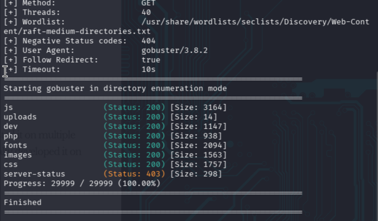 Web browser showing bashed.htb index page with article about phpbash webshell.