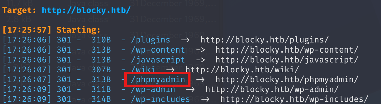 phpMyAdmin interface showing user table with hashed password for user notch