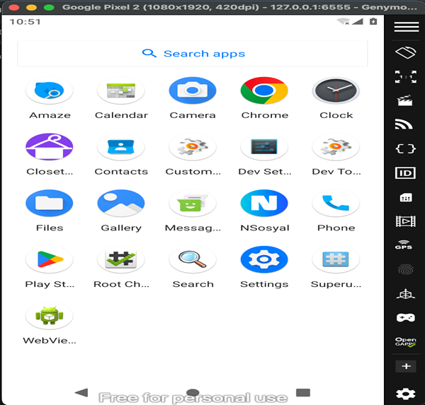 RootDetector app interface showing device status as rooted.