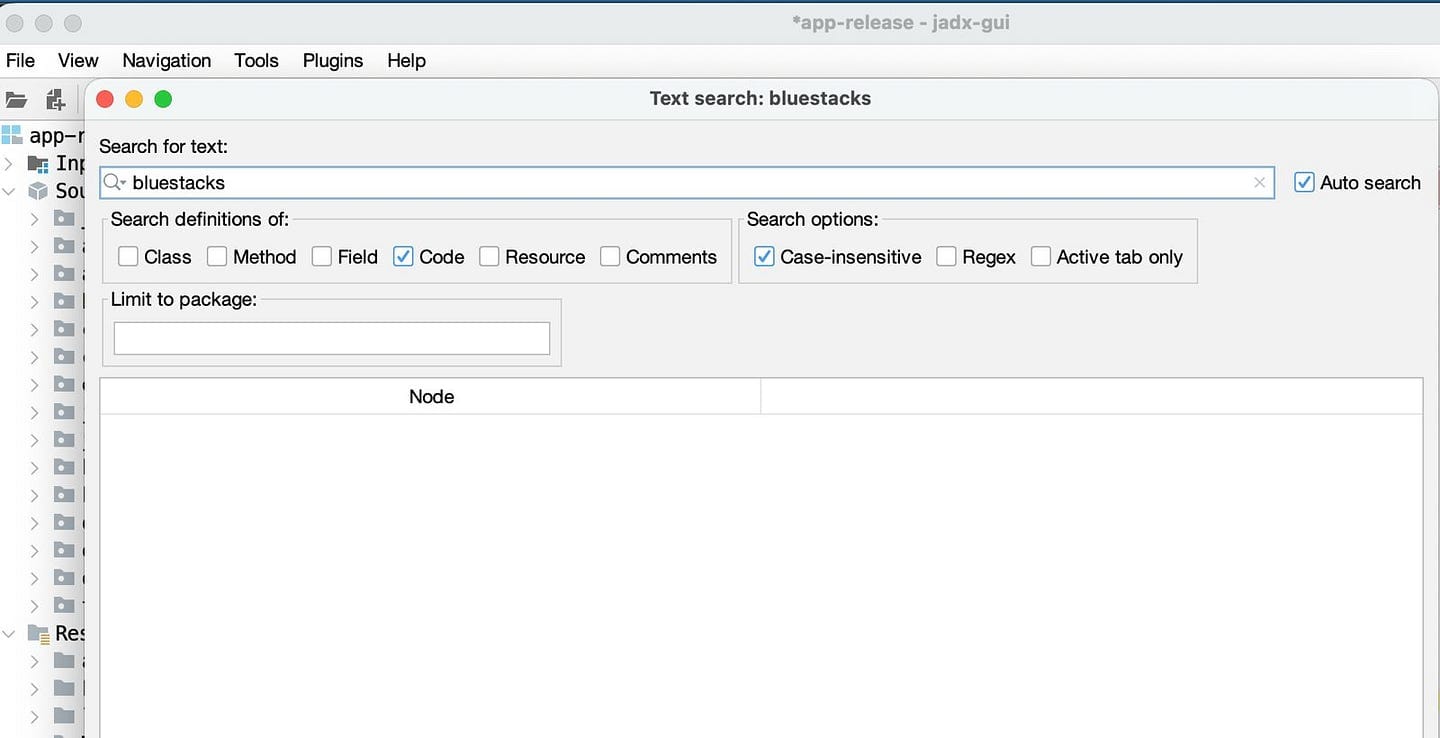 Genymotion emulator running ClosetMate app, showing no simulation detection.