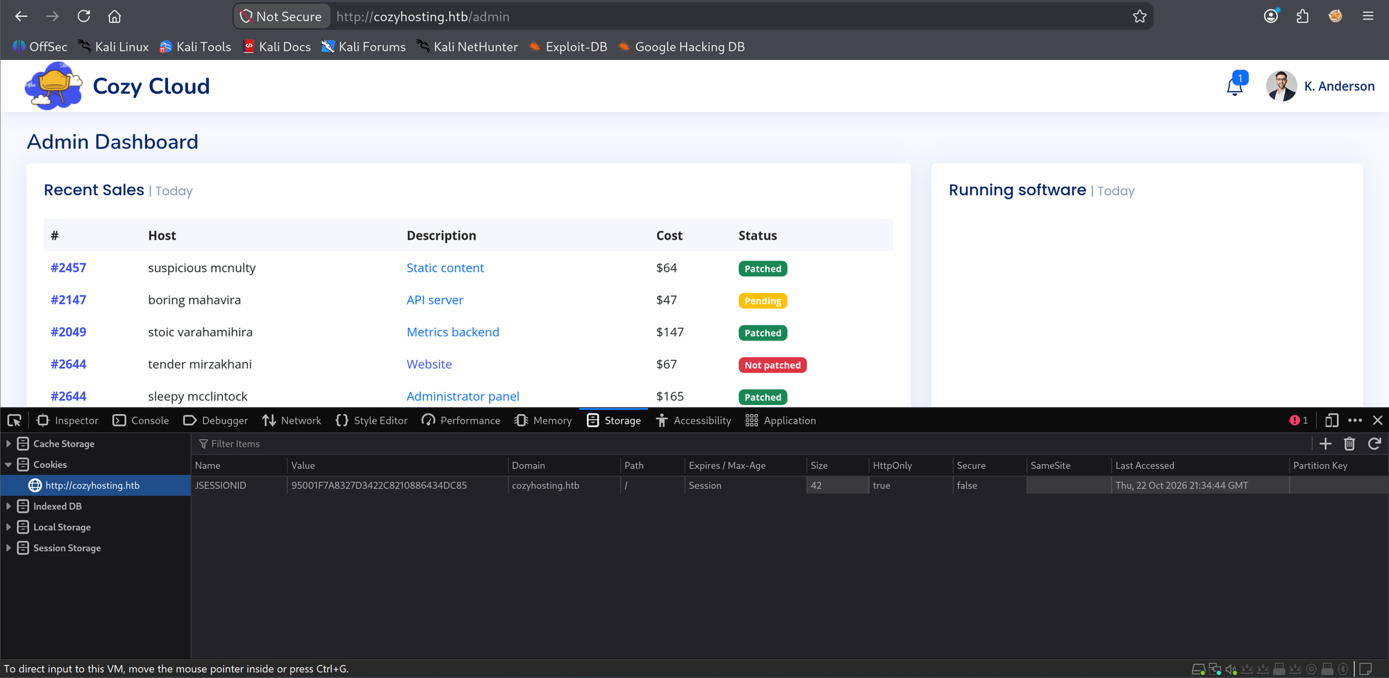 HTB CozyHosting