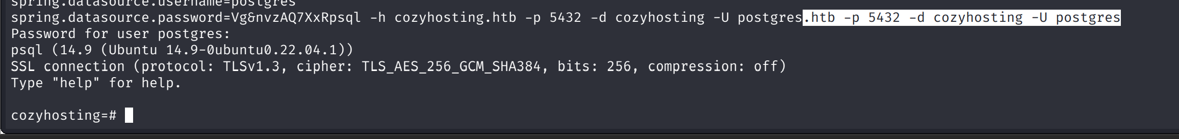 HTB CozyHosting