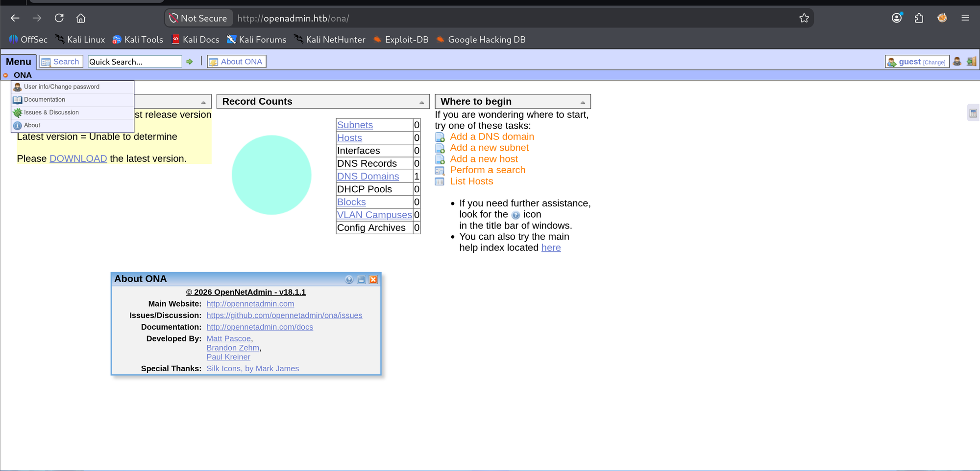 HTB OpenAdmin