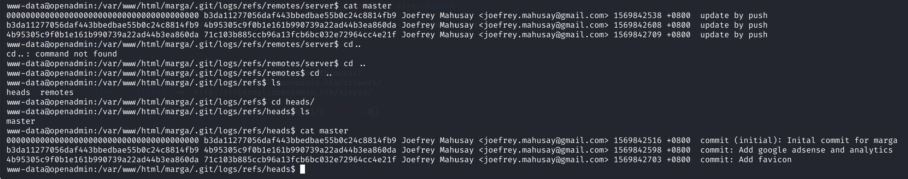 HTB OpenAdmin