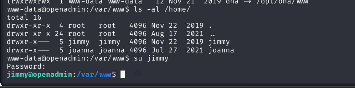 HTB OpenAdmin