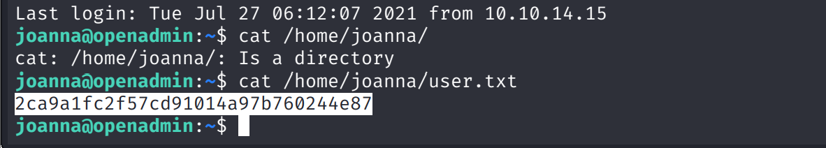 HTB OpenAdmin